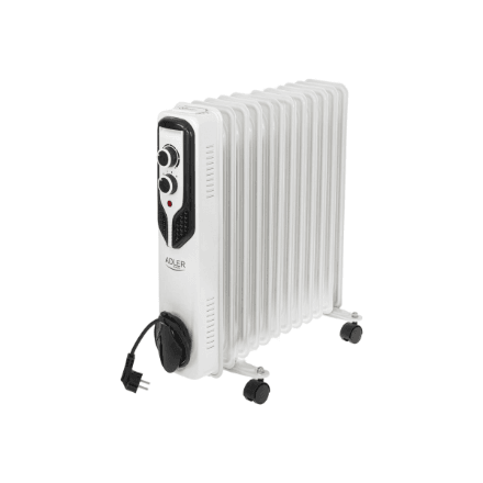 Adler AD 7817 oil-filled radiator, 2500 W, 11 fins, white