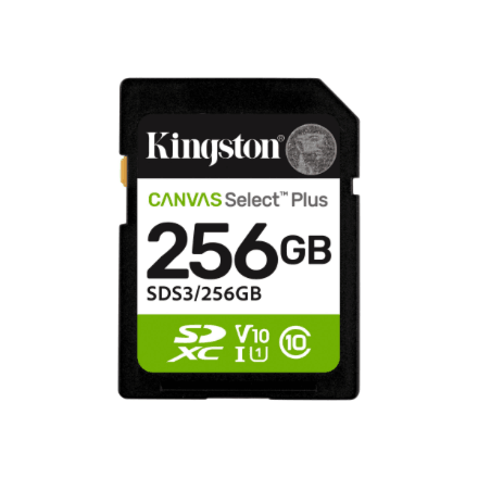 Kingston Canvas Select Plus SD 256 GB mälukaart