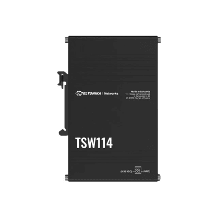 Teltonika TSW114 5-pordiline gigabitine switch DIN-liistule