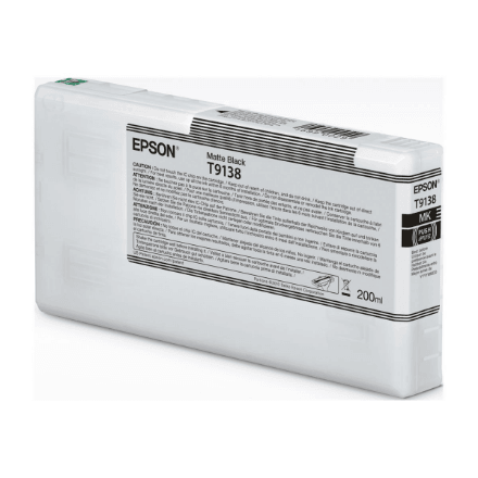Epson T91380N (C13T91380N) Matte Black Ink Cartridge, 200 ml