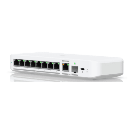 Ubiquiti Flex 2.5G network switch, 8 × 2.5 Gbit/s, SFP+