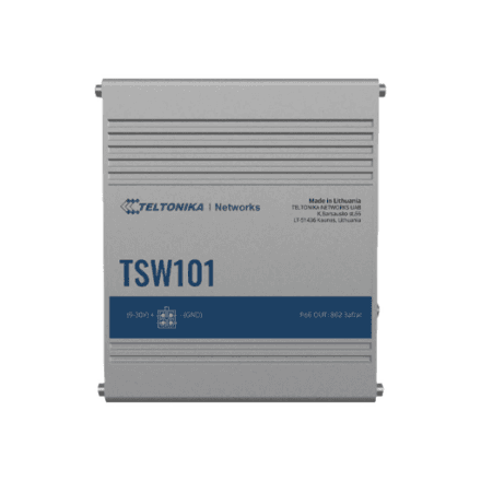 Teltonika TSW101 5-pordiline PoE+ switch sõidukisse