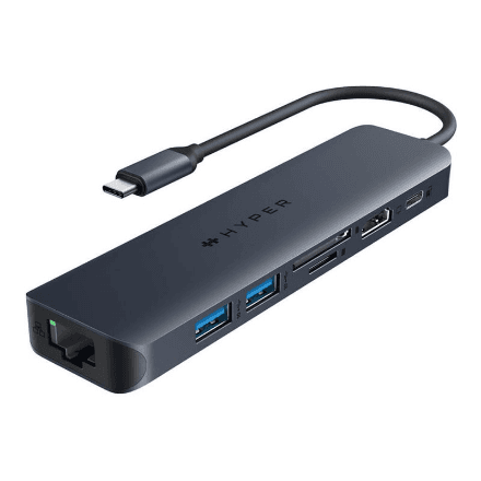 USB-C jagaja Hyper HyperDrive EcoSmart Gen.2 Universal, 7-ühes, PD 100 W