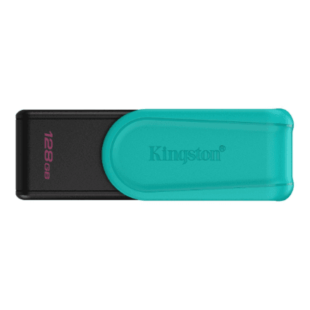 Kingston DataTraveler Exodia S 128 GB USB-mälupulk, must-türkiissinine