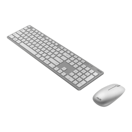 Asus W5000 juhtmevaba klaviatuur ja hiir, valge