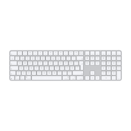 Apple Magic Keyboard Touch ID numbrilauaga valge