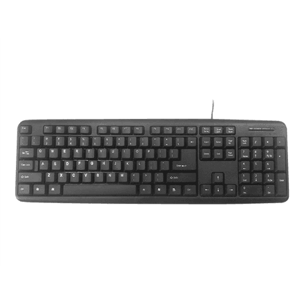 Клавиатура Gembird KB-U-103-RU, проводная, EN/RU, чёрная