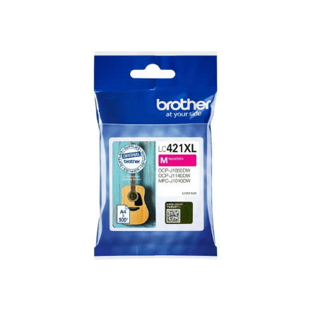 Brother LC421XLM ink cartridge, magenta, 500 pages