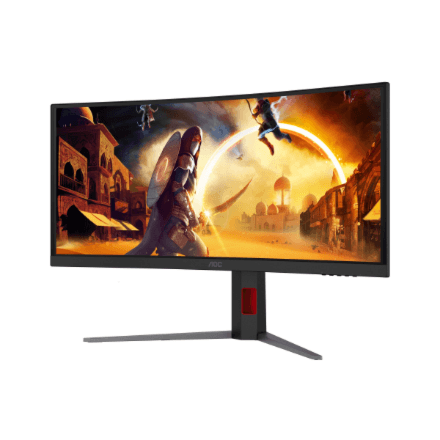 AOC CU34G4CA monitor, 34″ Fast VA, WQHD, 180 Hz