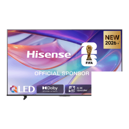 Hisense 50E7S 50-inch 4K UHD smart TV with VIDAA, black