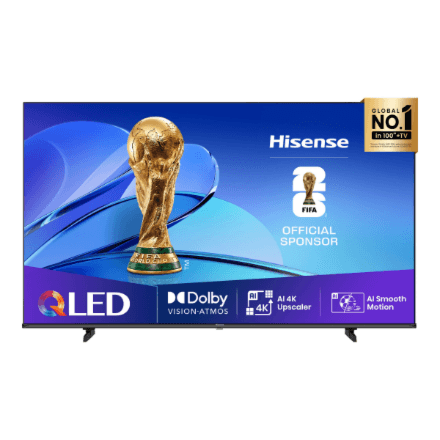 Телевизор Hisense 75E7Q 75" 4K QLED Smart TV на VIDAA, чёрный