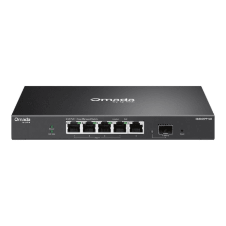 TP-Link Omada ES206XPP-M2 network switch, 5 × 2.5G, SFP+, 4 × PoE++