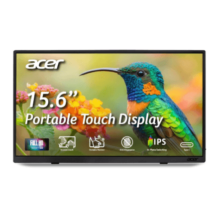 Acer | PM161QT bmiuux | 16 " | IPS | FHD | 16:9 | 60 Hz | 6 ms | 1920 x 1080 pixels | Touchscreen | 220 cd/m² | HDMI ports quantity 1 | Black