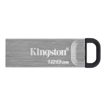 Kingston DataTraveler Kyson 128 GB USB-mälupulk, must-hall