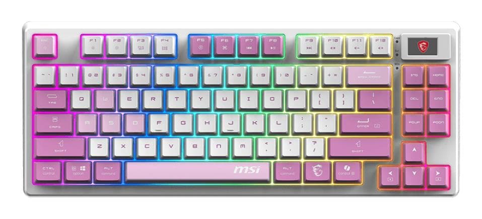 MSI GK600 TKL Violet Mechanical Gaming Keyboard RGB
