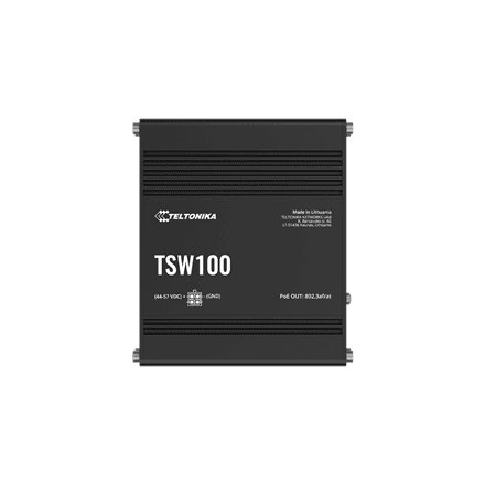 Teltonika TSW100 gigabitine PoE+ switch seinale