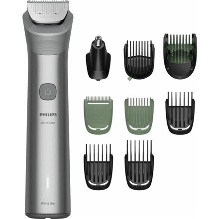 Philips All-in-One Hair trimmer | MG5931/15 Series 5000 | Cordless | Number of length steps 13 | Step precise 0.5 mm | Light gray