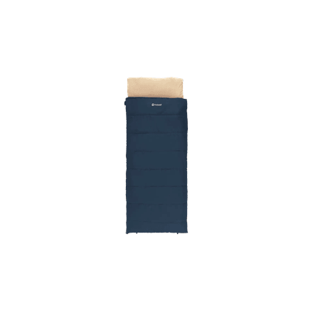 Magamiskott Outwell Contour Lux, tekk, 220 × 85 cm, lukk paremal, tumesinine