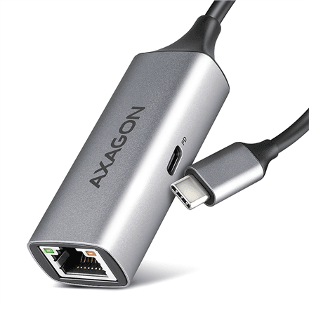 AXAGON ADE-TXPD USB-C network adapter, Gigabit Ethernet, PD 100 W