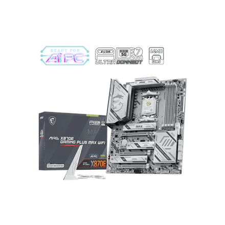 MSI MAG X870E GAMING PLUS MAX WIFI AM5 Motherboard, DDR5