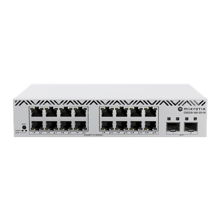 MikroTik | Cloud Smart Switch with SwitchOS desktop case | CSS318-16G-2S+IN