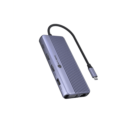 Raidsonic Icy Box IB-DK4062-CPD travel dock, 12-in-1, grey