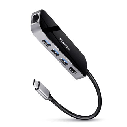 USB-C jagaja Axagon HMC-6GL COMBO, 6 in 1, SuperSpeed