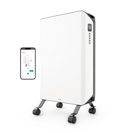 Duux Edge õliradiaator, valge, 2000 W, kuni 20 m²