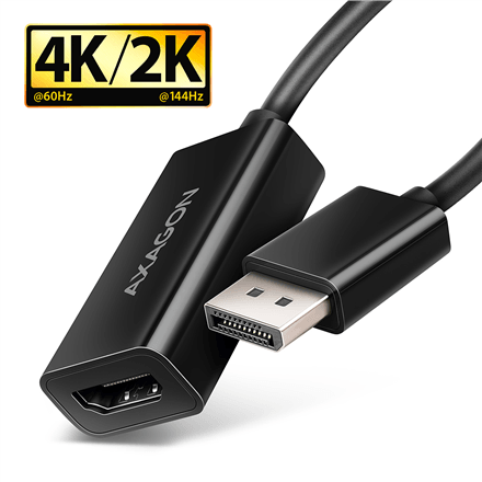Aktiivne videoadapter Axagon RVD-HI20N, DisplayPort – HDMI, 0,15 m
