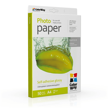 ColorWay Photo Paper 50 Sheets, Glossy A4 135 g/m²