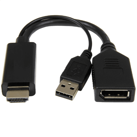 Переходник HDMI – DisplayPort Cablexpert, 4K, активный, A-HDMIM-DPF-01