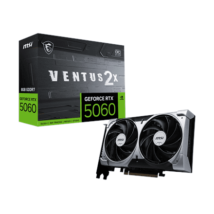 Видеокарта MSI GeForce RTX 5060 VENTUS 2X OC 8 ГБ GDDR7