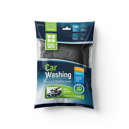 ColorWay CW-4412 Microfiber Car Cloth, 400x400 mm, 1200 g/m²
