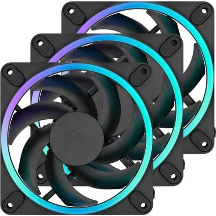 Fractal Design Momentum 12 RGB case fan pack, 120 mm, 3-pack