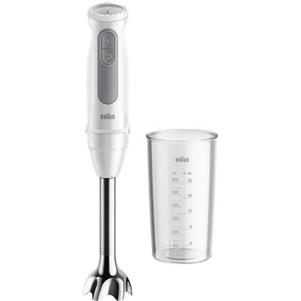 Braun MQ50001MWH hand blender, 1000 W, 21 speeds, white