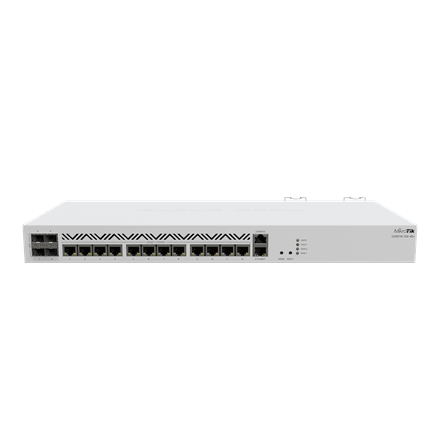 Mikrotik Cloud Core Router CCR2116-12G-4S+, 16-CORE 2 GHZ ARM CPU, 16 GB DDR4 RAM, 4x10G SFP+ ports, 13xGigabit LAN ports, 1x RJ45 Serial port, 1x M.2 slots, 16 core CPU, 16 GB RAM, Dual redundant power supply, RouterOS L6 | MikroTik | Cloud Core Router | CCR2116-12G-4S+ | Ethernet LAN (RJ-45) ports 13 | 12 month(s)