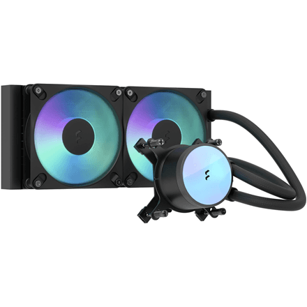 Жидкостное охлаждение Fractal Design Radius 240 RGB, Intel и AMD