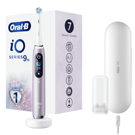 Oral-B iO9 Series 9 elektriline hambahari, Rose Quartz, 7 režiimi