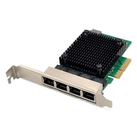 Digitus DN-10136 network card, 4 × RJ45, 2.5 Gbit/s