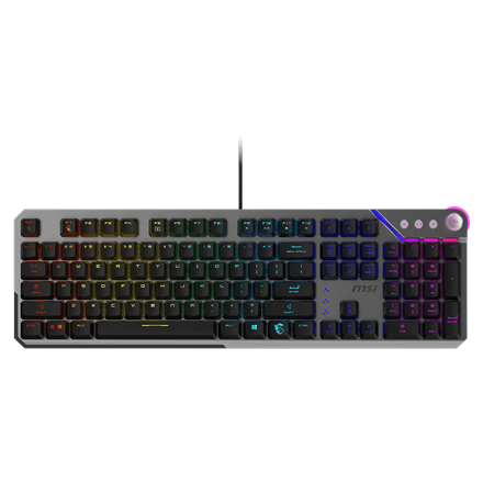 MSI Strike 600 V2 Silent gaming keyboard, silent mechanical switches, RGB
