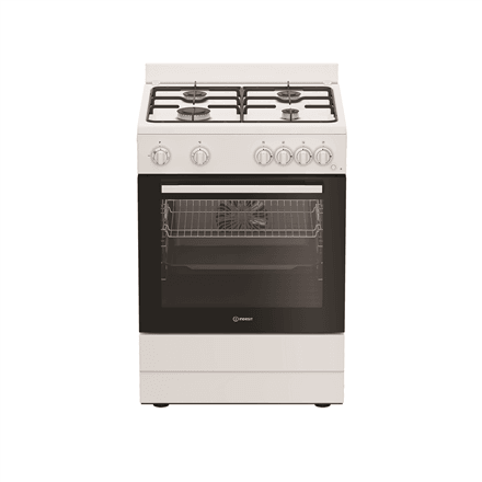 INDESIT Cooker | I6G5KCW | Hob type Gas | Oven type Electric | White | Width 60 cm | Depth 60 cm | Grilling | Energy efficiency class A | 72 L