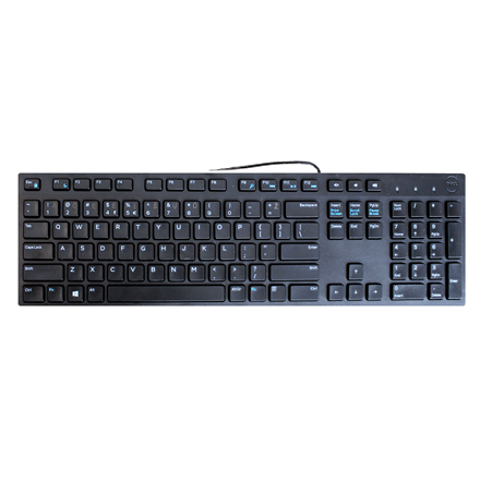 Клавиатура Dell KB216, проводная, USB, литовская раскладка, чёрная