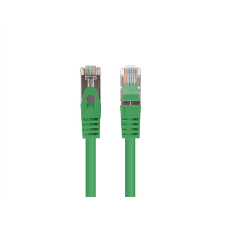 Патч-корды Lanberg CAT6 FTP, 0,5 м, 10 шт., зелёные