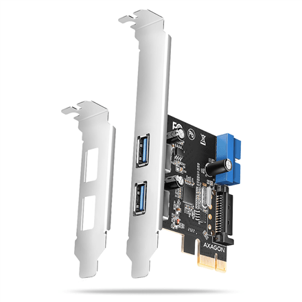 AXAGON PCEU-232RS PCI-Express Card, 2 Internal + 2 External USB 5Gbps Ports