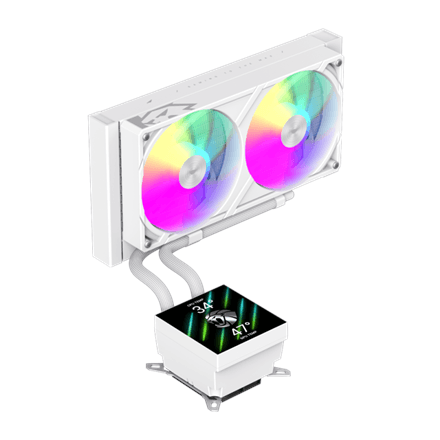 Жидкостное охлаждение Gamemax GLACIER 240 LCD WH