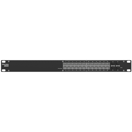 Teltonika SWM282 managed PoE+ rack switch with 4 SFP slots