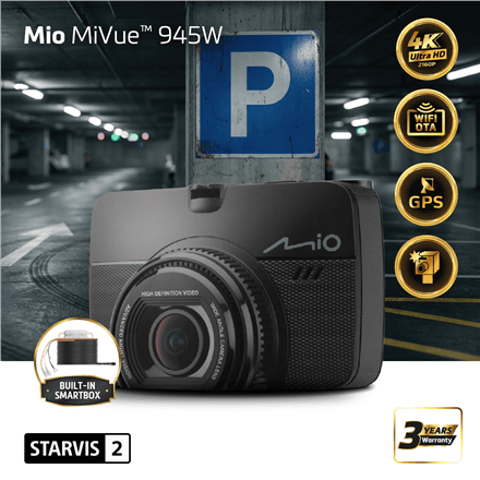 Pardakaamera Mio MiVue 945W, 4K, STARVIS 2, GPS, Wi-Fi