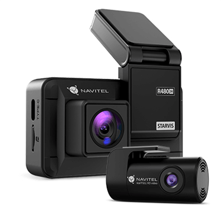 Navitel R480 2K Dual Dashcam with Night Vision and Maps