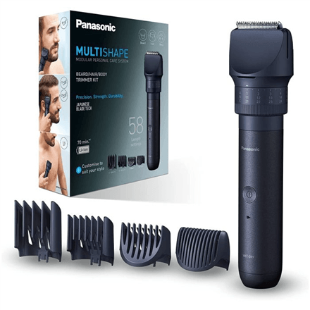 Panasonic MultiShape ER-CKN1-PAC1 Cordless Trimmer, 39 Steps, Black