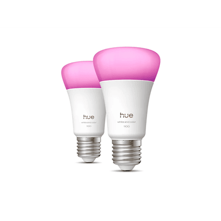 Philips Hue WCA 1100 A60 smart bulbs, E27, 8.1 W, 2-pack